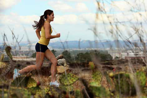 Jessica Vaughan running